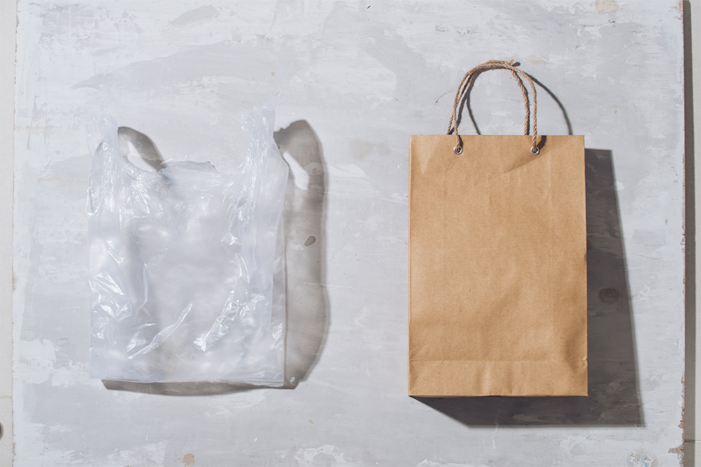 Why are paper bags more hygienic than plastic ones?